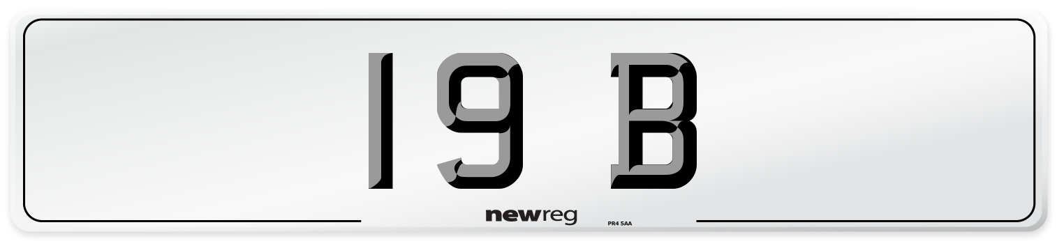 19 B Number Plate from New Reg